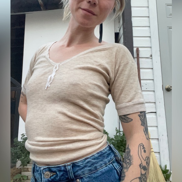 Vintage wool t shirt - Picture 2 of 3